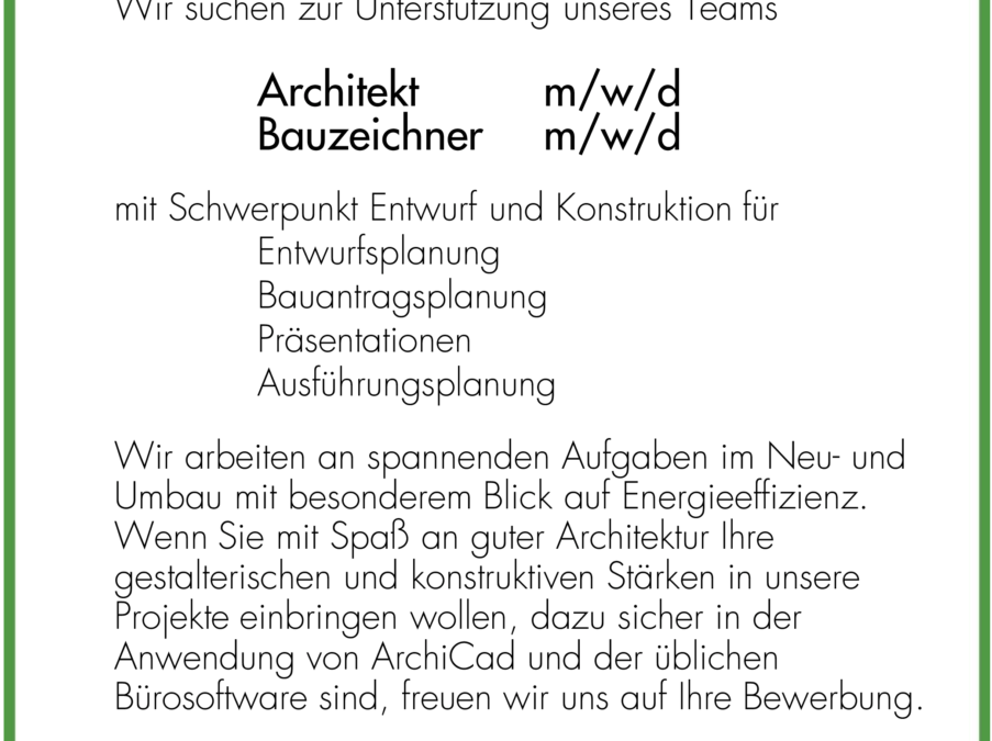 Mitarbeiter für CO2-freie Zukunft gesucht!